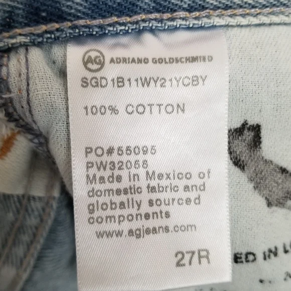 AG Adriano Goldschmied Alexis High Rise Wedgie Jean Shorts Sz 27 - Picture 7 of 7